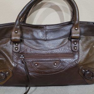 Leather tote, gently Used